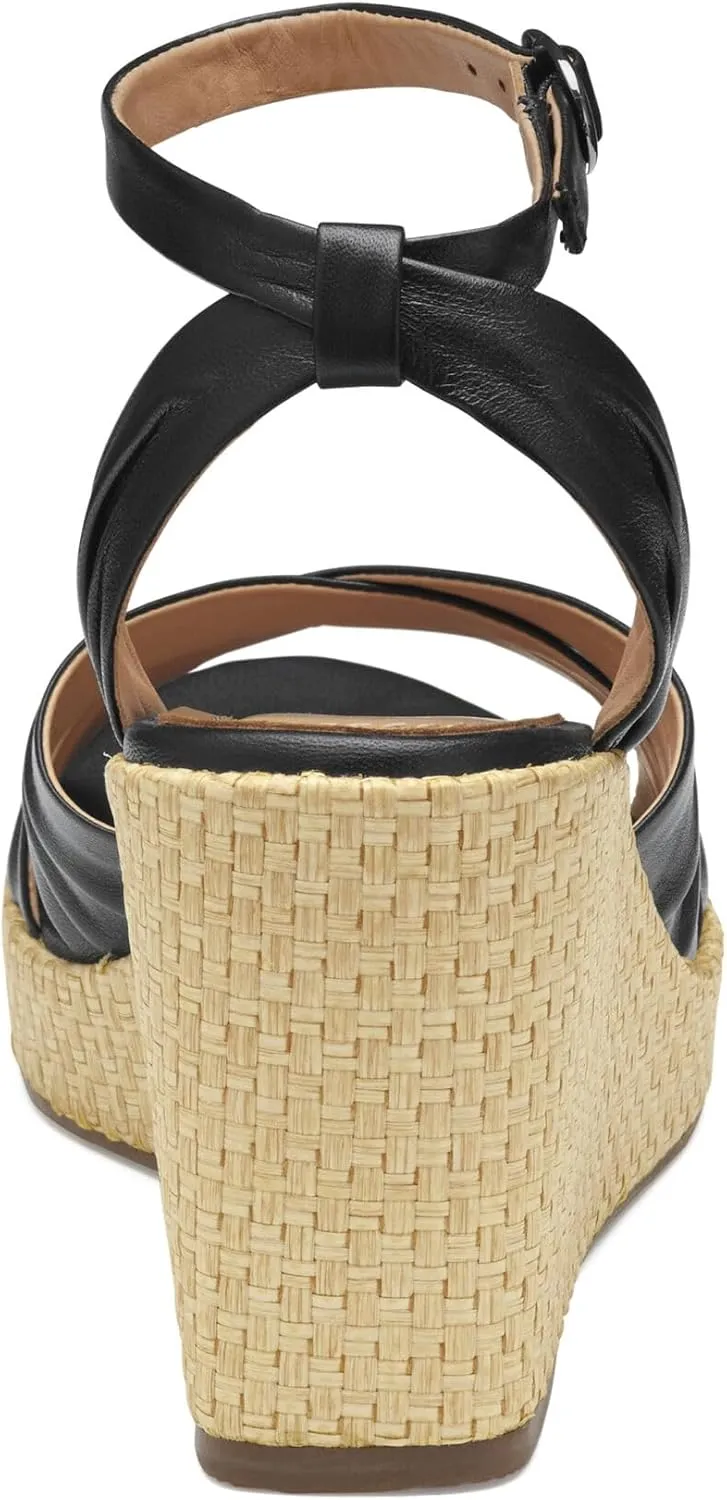 Johnston & Murphy Women’s Marcia Cross-Band Sandal, Platform Sandals, Wedge Heels for Women