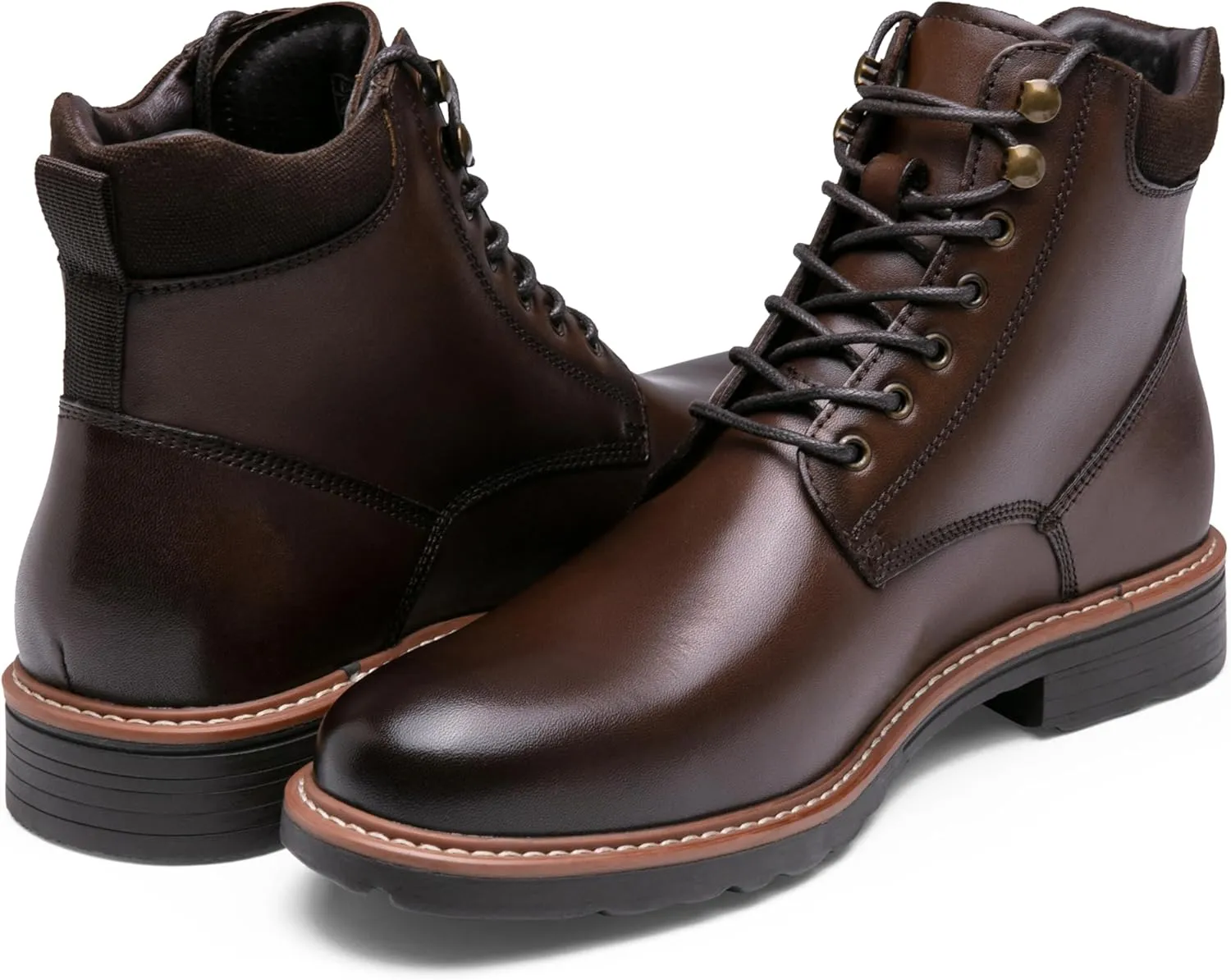 Jousen Men's Dress Boots Leather Boots for Men Formal Chukka Boots Mens Business Mens Boots