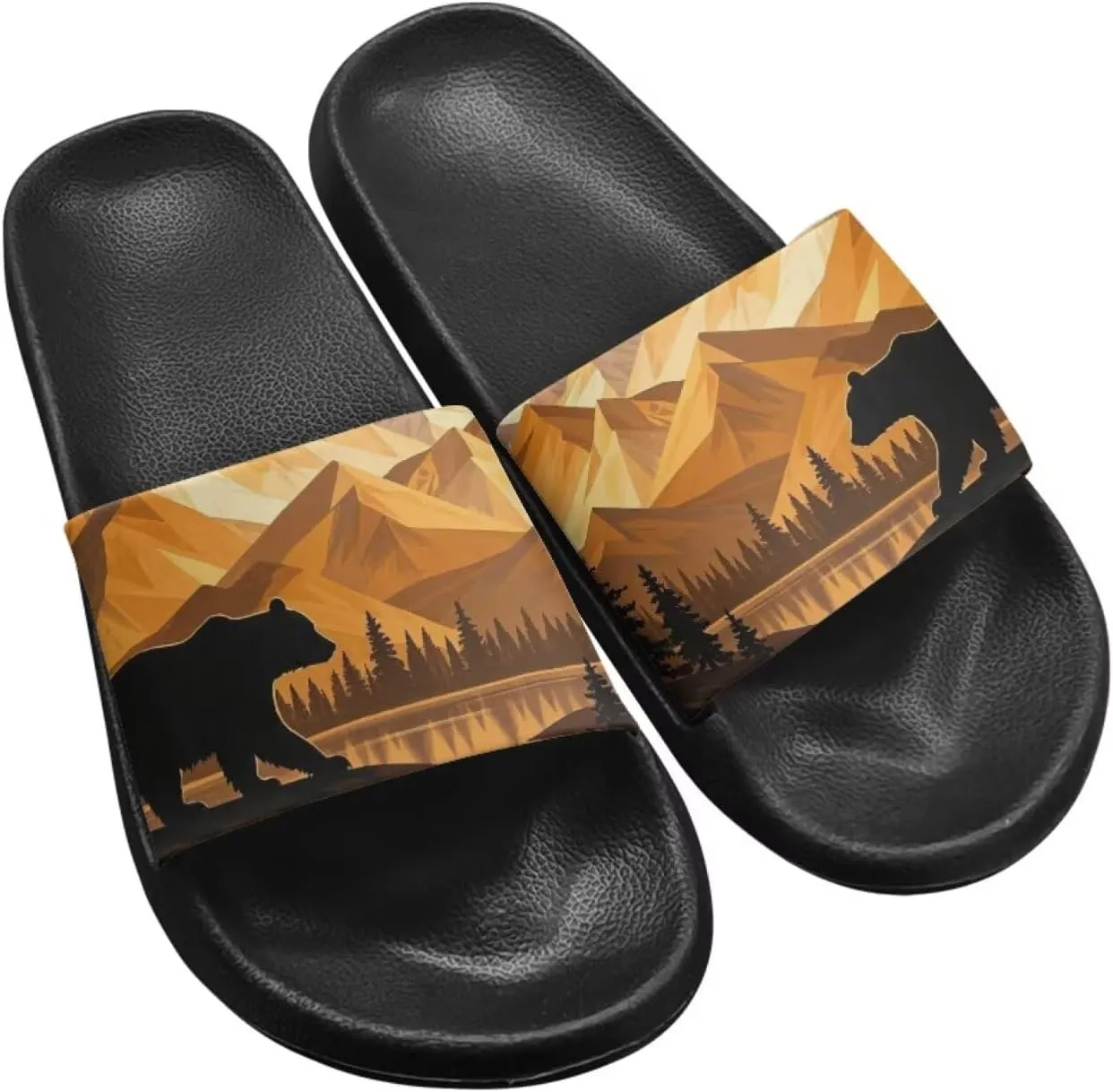 JoyLamoria Animal Print Sandals House Slides Women Cloud Slippers Soft Cushioned Non-Slip Shower Beach Pool Summer Cozy