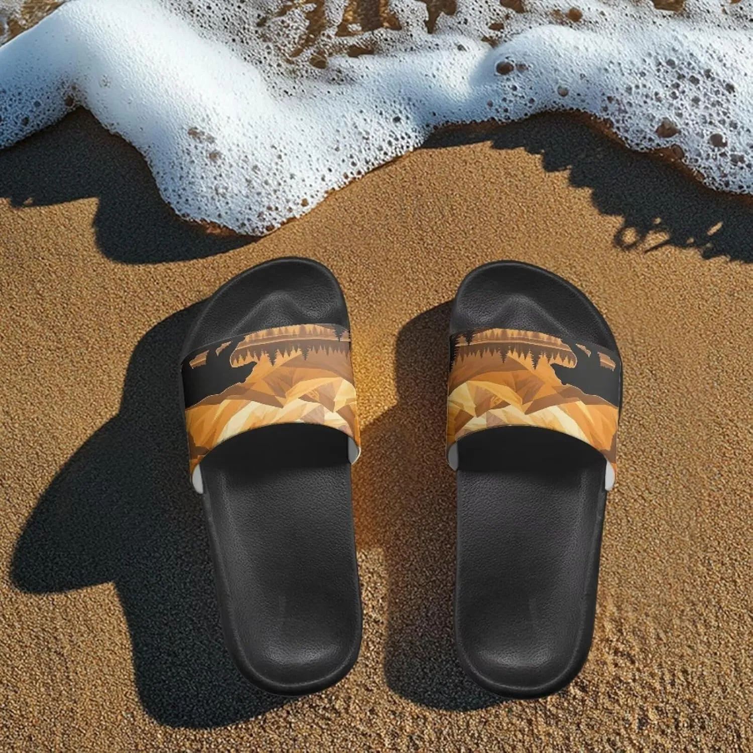 JoyLamoria Animal Print Sandals House Slides Women Cloud Slippers Soft Cushioned Non-Slip Shower Beach Pool Summer Cozy