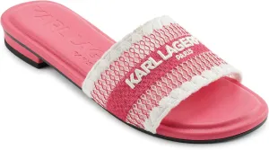 Karl Lagerfeld Paris Women's Cushioned Insole Everyday Cairra-Flat Slide Heeled Sandal