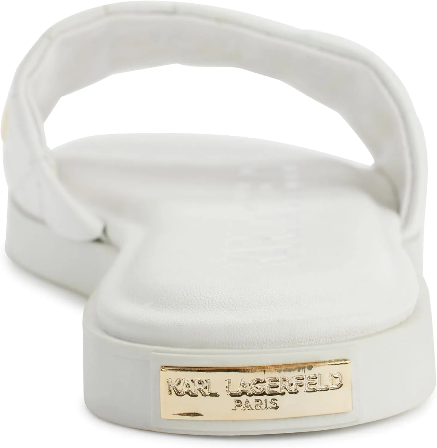 Karl Lagerfeld Paris Women's Cushioned Insole Everyday Carenza Studs-Flat Sandal Slide
