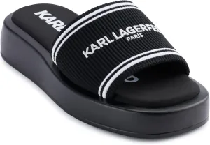 Karl Lagerfeld Paris Women's Cushioned Insole Everyday Ohare-Platform Slide Sandal