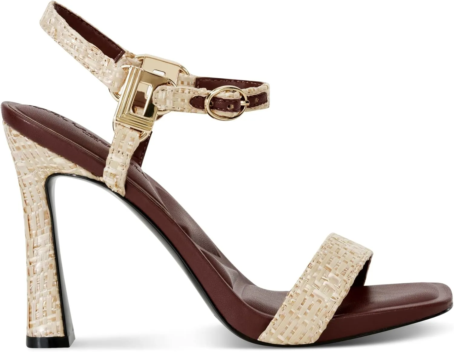 Karl Lagerfeld Paris Women's Evening Cushioned Insole Cybil-Ankle Strap Sandal Heeled
