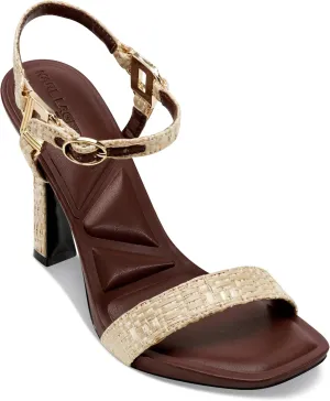 Karl Lagerfeld Paris Women's Evening Cushioned Insole Cybil-Ankle Strap Sandal Heeled