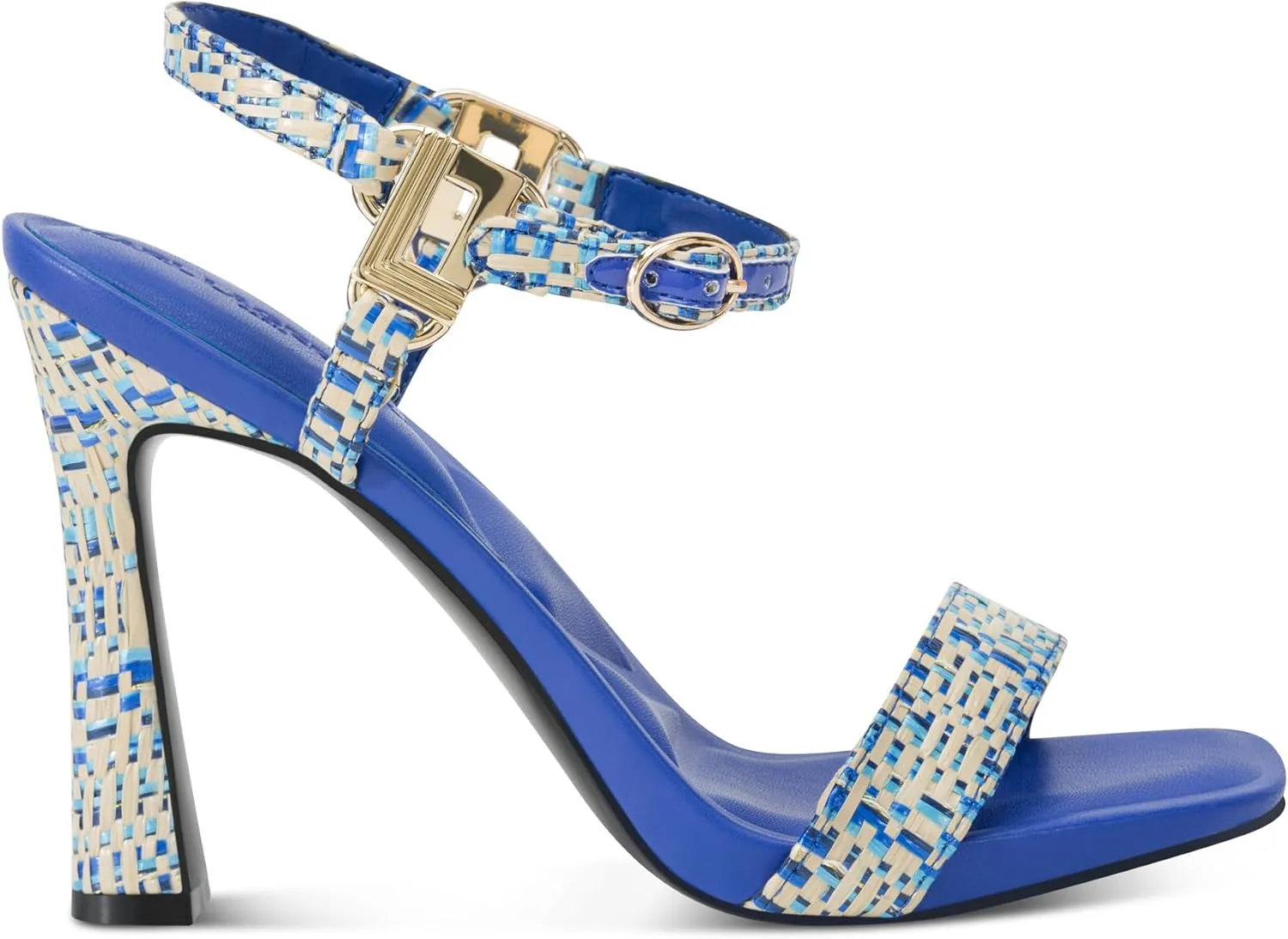 Karl Lagerfeld Paris Women's Evening Cushioned Insole Cybil-Ankle Strap Sandal Heeled
