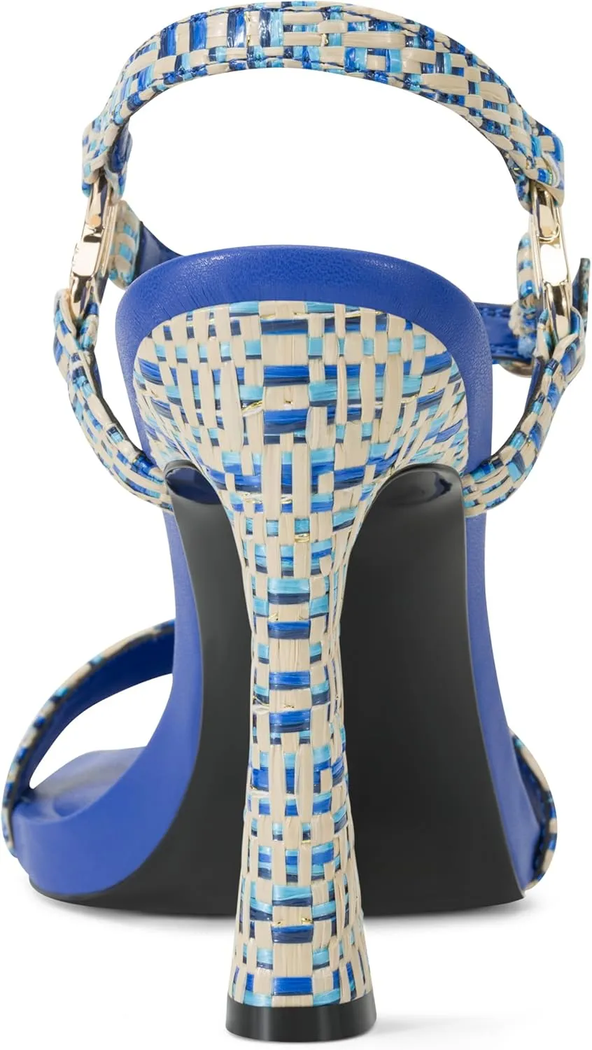 Karl Lagerfeld Paris Women's Evening Cushioned Insole Cybil-Ankle Strap Sandal Heeled