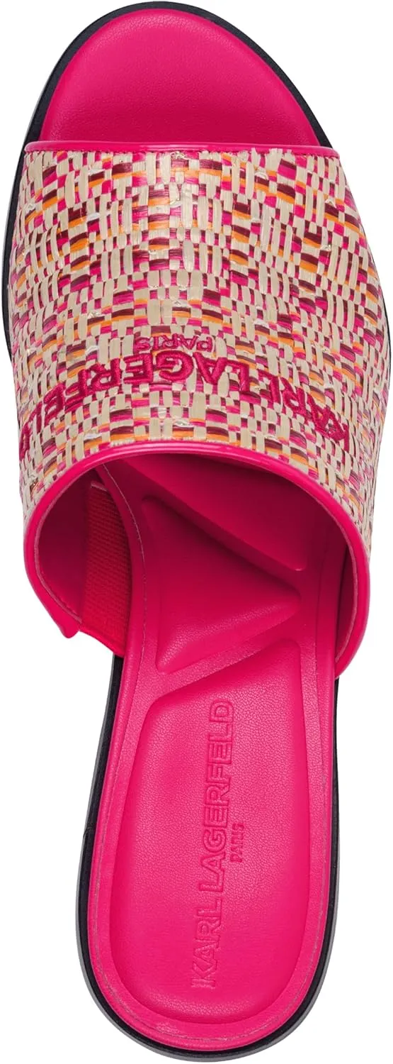 Karl Lagerfeld Paris Women's Everyday Cushioned Insole Harford-Sandal Mule Wedge