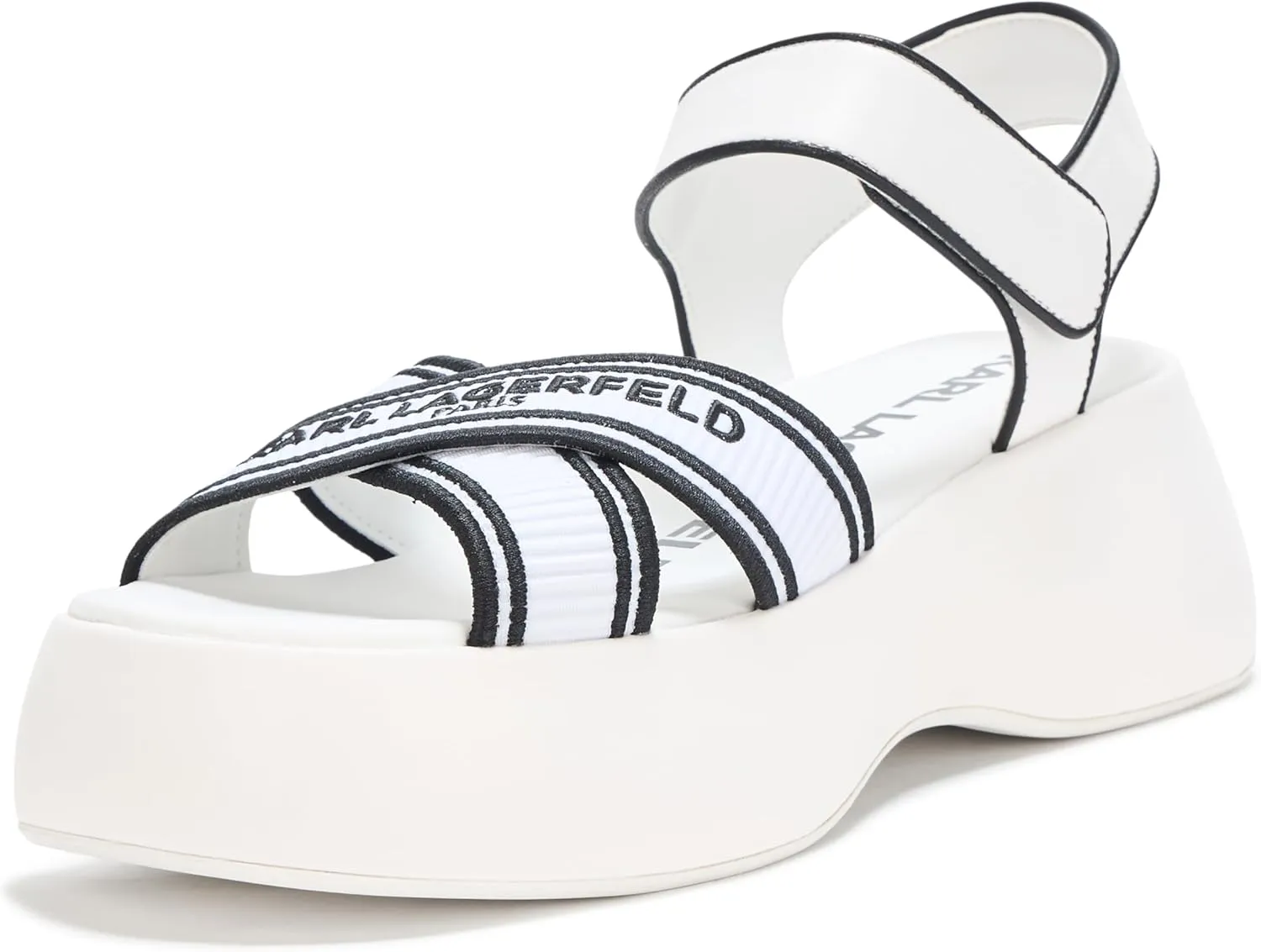 Karl Lagerfeld Paris Women's Everyday Cushioned Insole Meddi-Platform Sandal Heeled