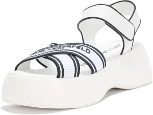 Karl Lagerfeld Paris Women's Everyday Cushioned Insole Meddi-Platform Sandal Heeled