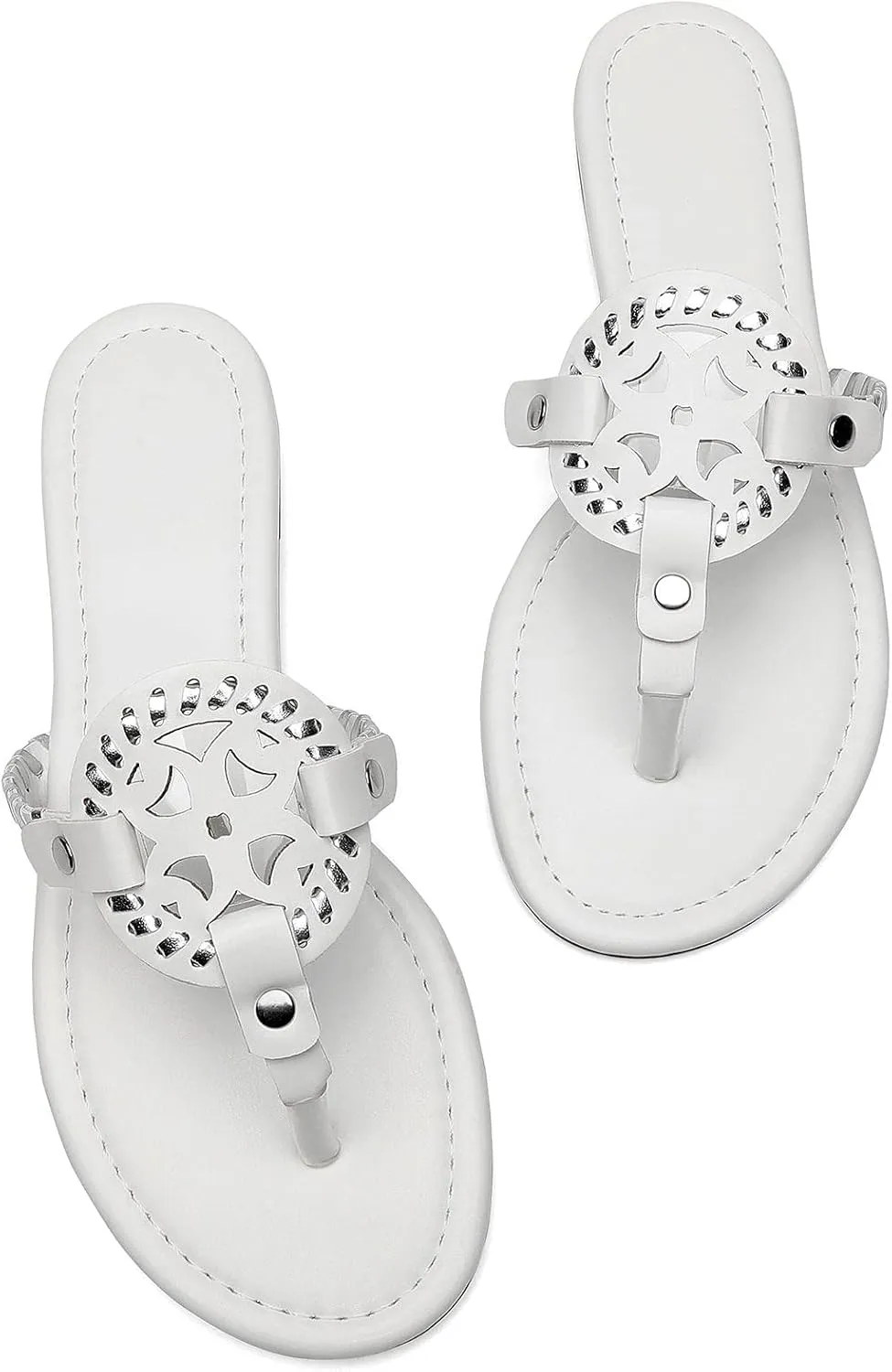 katliu Women's Flat Sandals Flip Flop Thong Sandals Cute Dressy Sandals