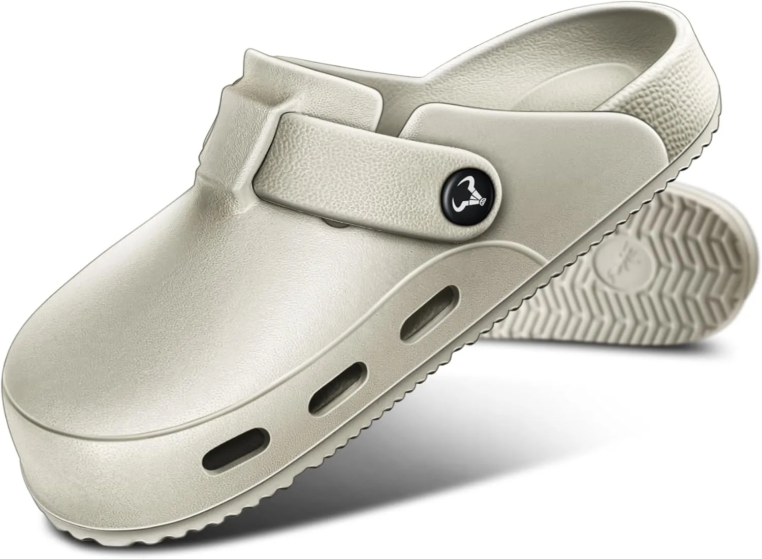KEMISANT Men Clogs, Adjustable Sandals Slip-on Water Shoes Unisex with Cushioned Footbed,Comfortable Lightweight
