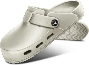 KEMISANT Men Clogs, Adjustable Sandals Slip-on Water Shoes Unisex with Cushioned Footbed,Comfortable Lightweight