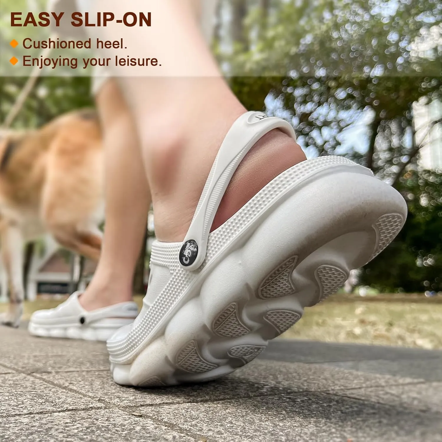 KEMISANT Women Clogs, Slip On Shoes Sandals for Women with Cushioned Foot-Bed Sole