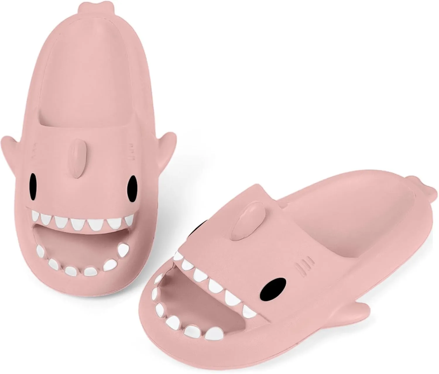 Kids Shark Slides Boys Girls Toddlers Cloud Shower Slippers Cute Cartoon Open Toe Sandals Cushioned Thick Sole Beach Pool Shoes