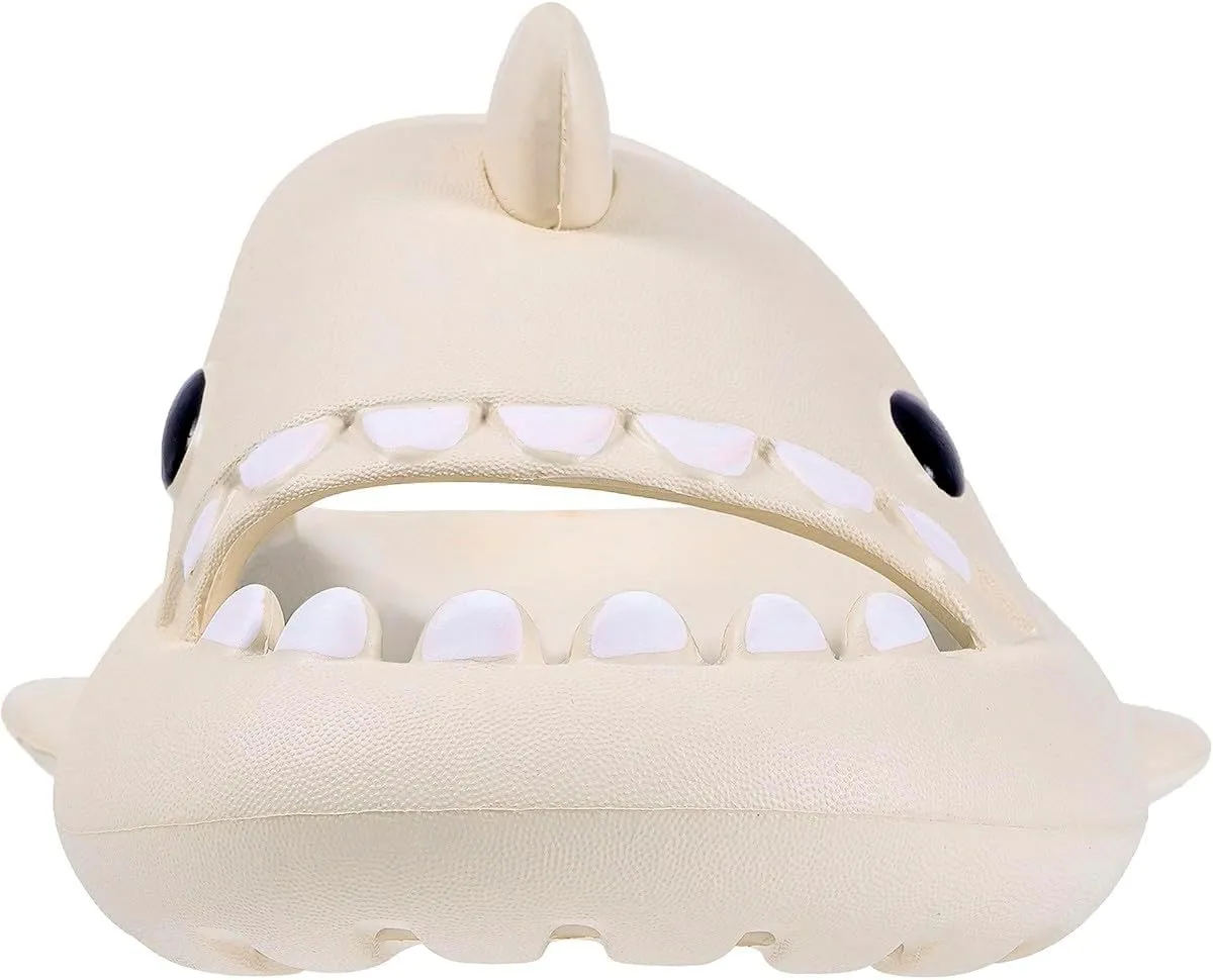Kids Shark Slides Boys Girls Toddlers Cloud Shower Slippers Cute Cartoon Open Toe Sandals Cushioned Thick Sole Beach Pool Shoes