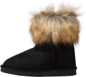 Ladies Winter Ankle Snow Boot Suede Casual Flat Fluffy Faux Fur Tassel Outdoor Women Warm Short Snowboots Imitation Fox Fur Shoes
