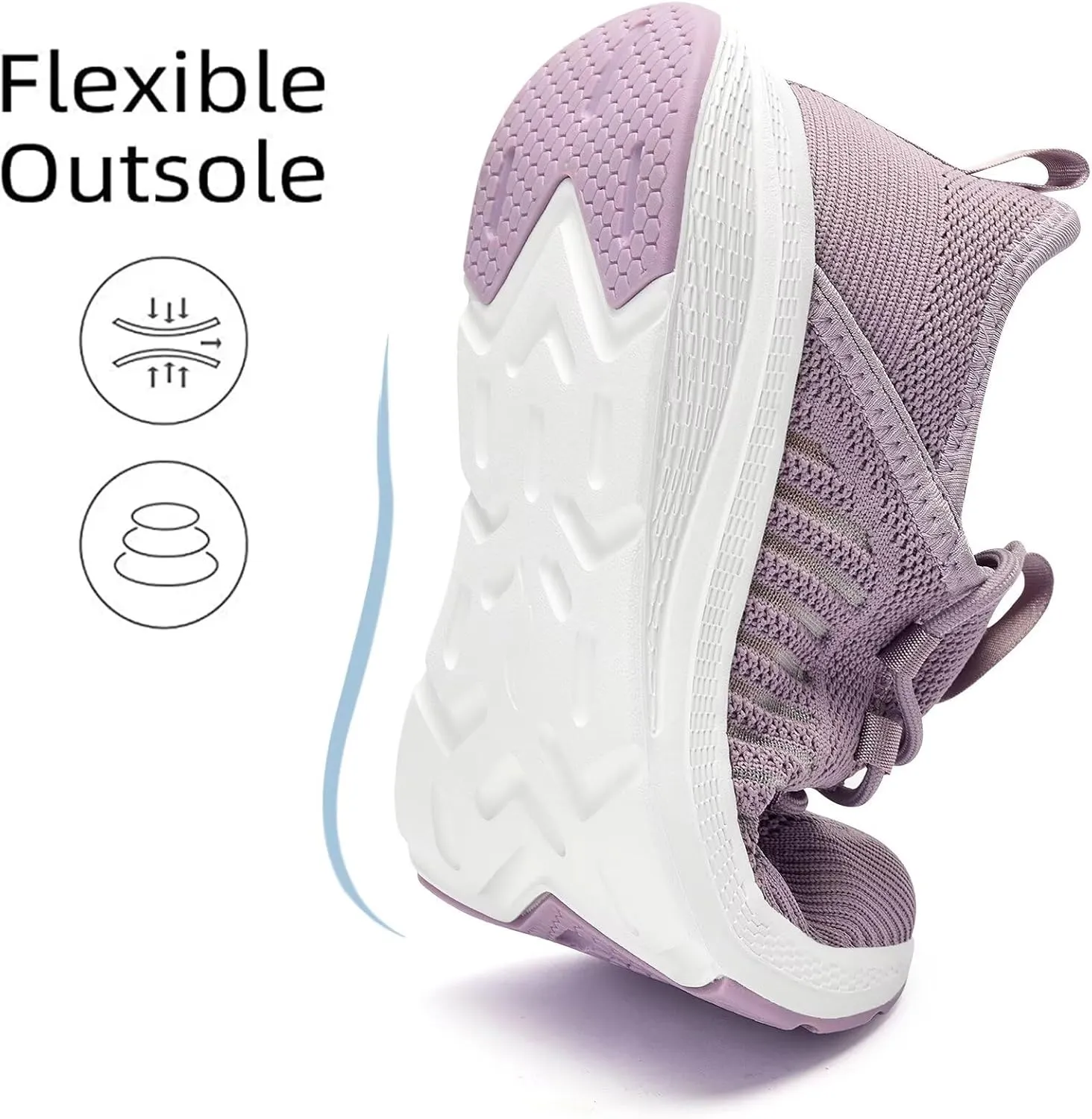 Lamincoa Women Slip on Walking Sneakers Non Slip Running Shoes Lightweight Sport Gym Casual Shoes Workout Tennis Sneakers for Women
