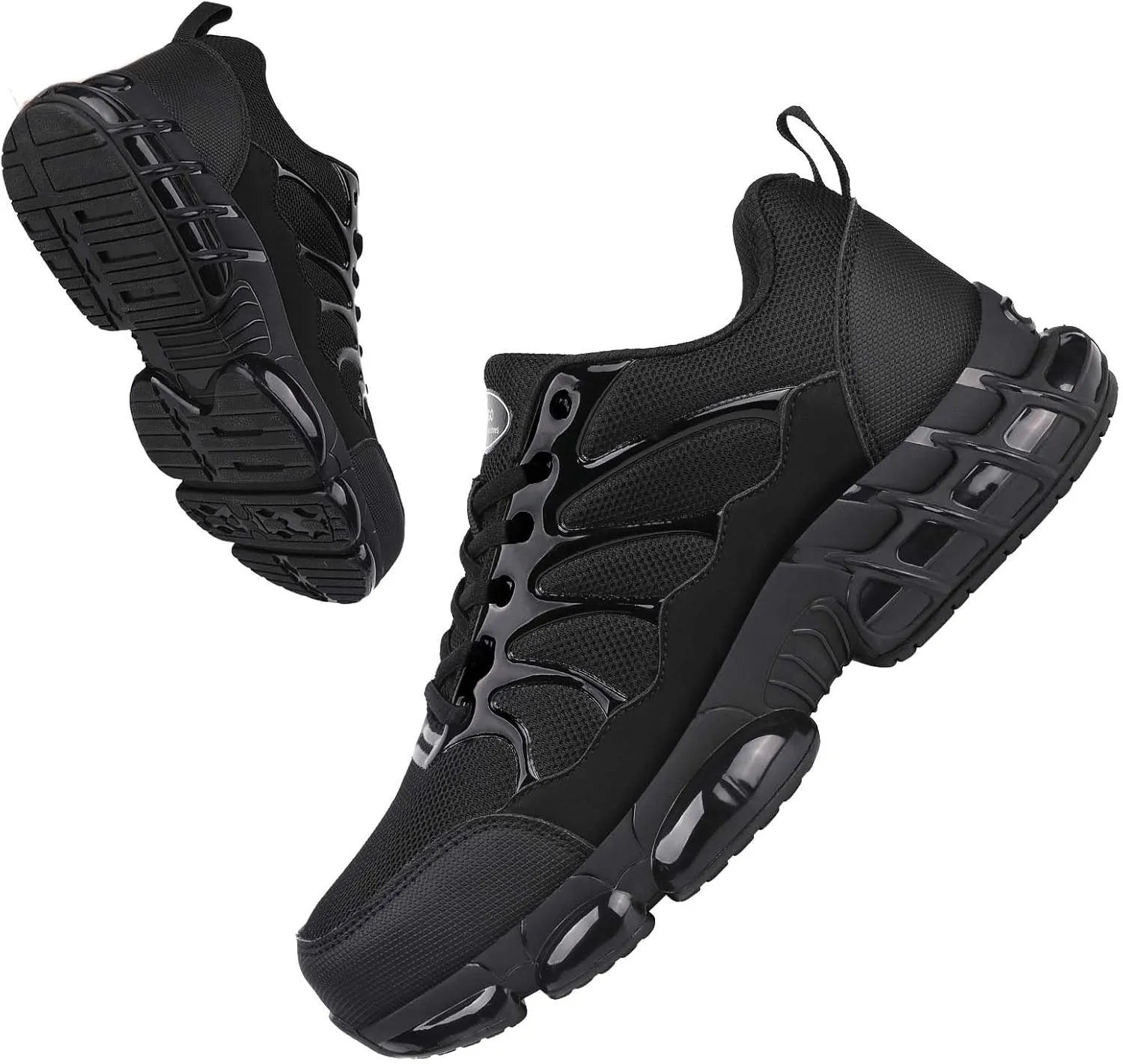LIANGGO Steel Toe Sneakers for Men Women Safety Composite Toe Shoes Lightweight Work Shoes Indestructible Air Cushion Zapatos de Trabajo para Hombres Mujer