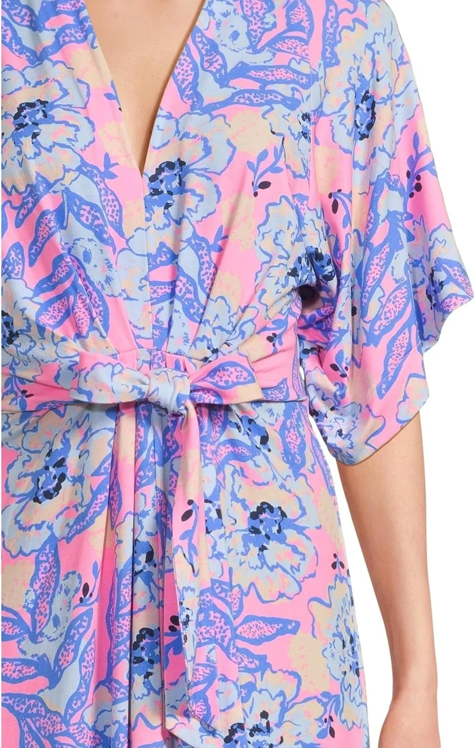 Lilly Pulitzer Women's Wisteria Elbow Sleeve V-Neck