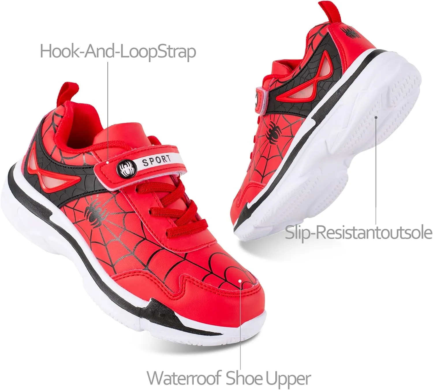 Little/Big Kids Boys Girls Sneakers Lightweight Running Tennis Shoes Breathable Sport Athletic Walking Non-Slip Outdoor Training Shoes