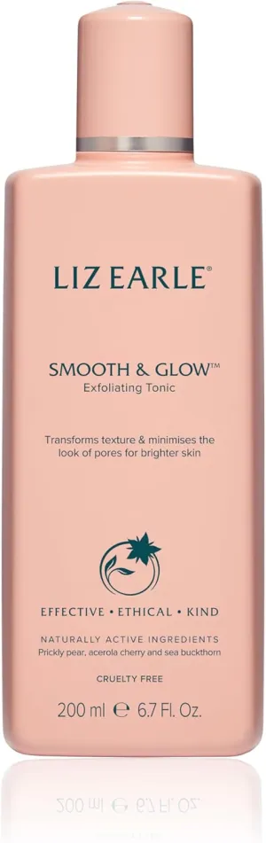 Liz Earle Smooth & Glow Tonic - Gentle Face Toner for Sensitive Skin, Dark Spot Corrector & Pore Minimizer - Enriched with Antioxidant-Rich Botanicals to Reveal Ultra-Smooth, Glowing Skin (200ml)