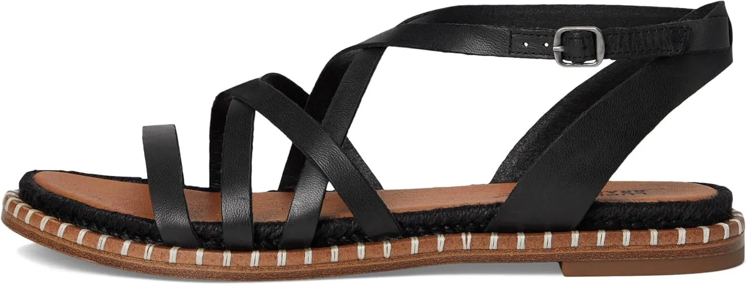 Lucky Brand Women's Kielly Cross Strap Flat Sandals