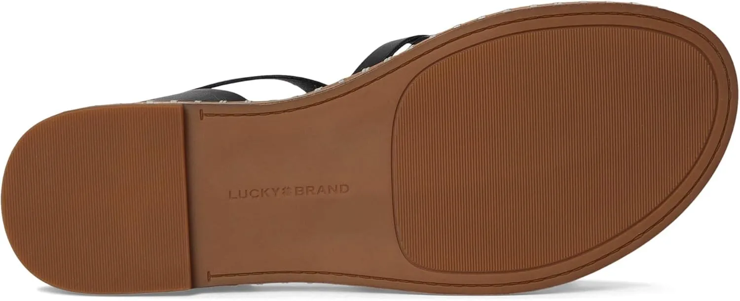 Lucky Brand Women's Kielly Cross Strap Flat Sandals