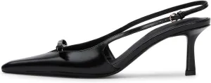 MAVMAX Slingback Heels for Women Bow Pointed Close Toe Stilettos High Kitten Heels Pumps Dress Party Heeled Sandals