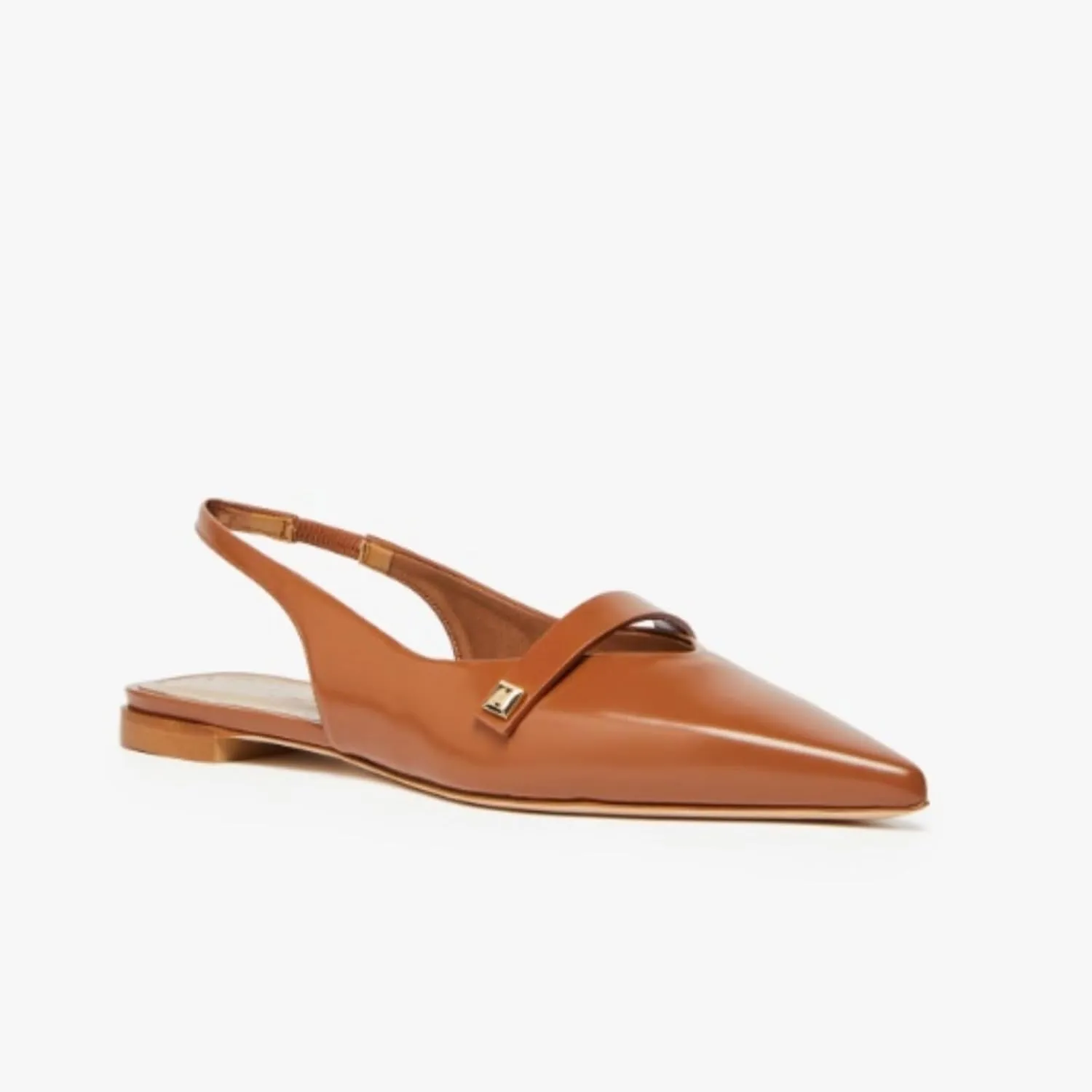 MAVMAX Women's Slingback Flats Closed Pointed Toe Slip on Low Heel Pumps Casual Work Office Dress Shoes