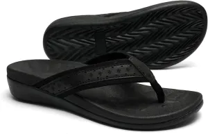 MEGNYA Womens Orthopedic Sandals with Arch Support, Summer Plantar Fasciitis Flip Flops for Flat Feet, Comfortable Cushioned Foam Slippers for Outdoor Beach