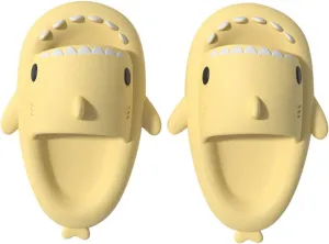 Menore Kids Shark Cloud Slides | Boys Girls Toddlers Pillow Slippers | Cute Cartoon Open Toe Sandals | Cushioned Thick Sole Shower Water Shoes Indoor & Outdoor