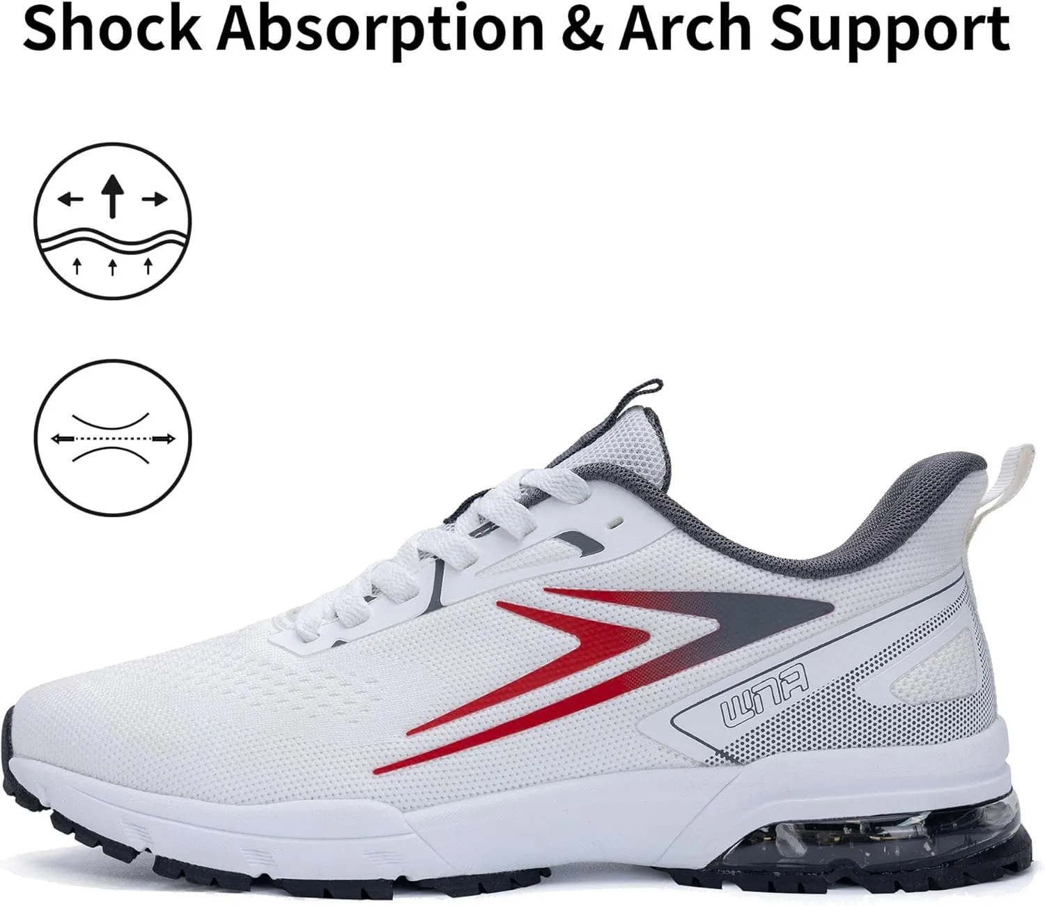 Mens Air Running Shoes Athletic Non Slip Walking Jogging Tennis Sneakers(US 7-12.5 D(M))