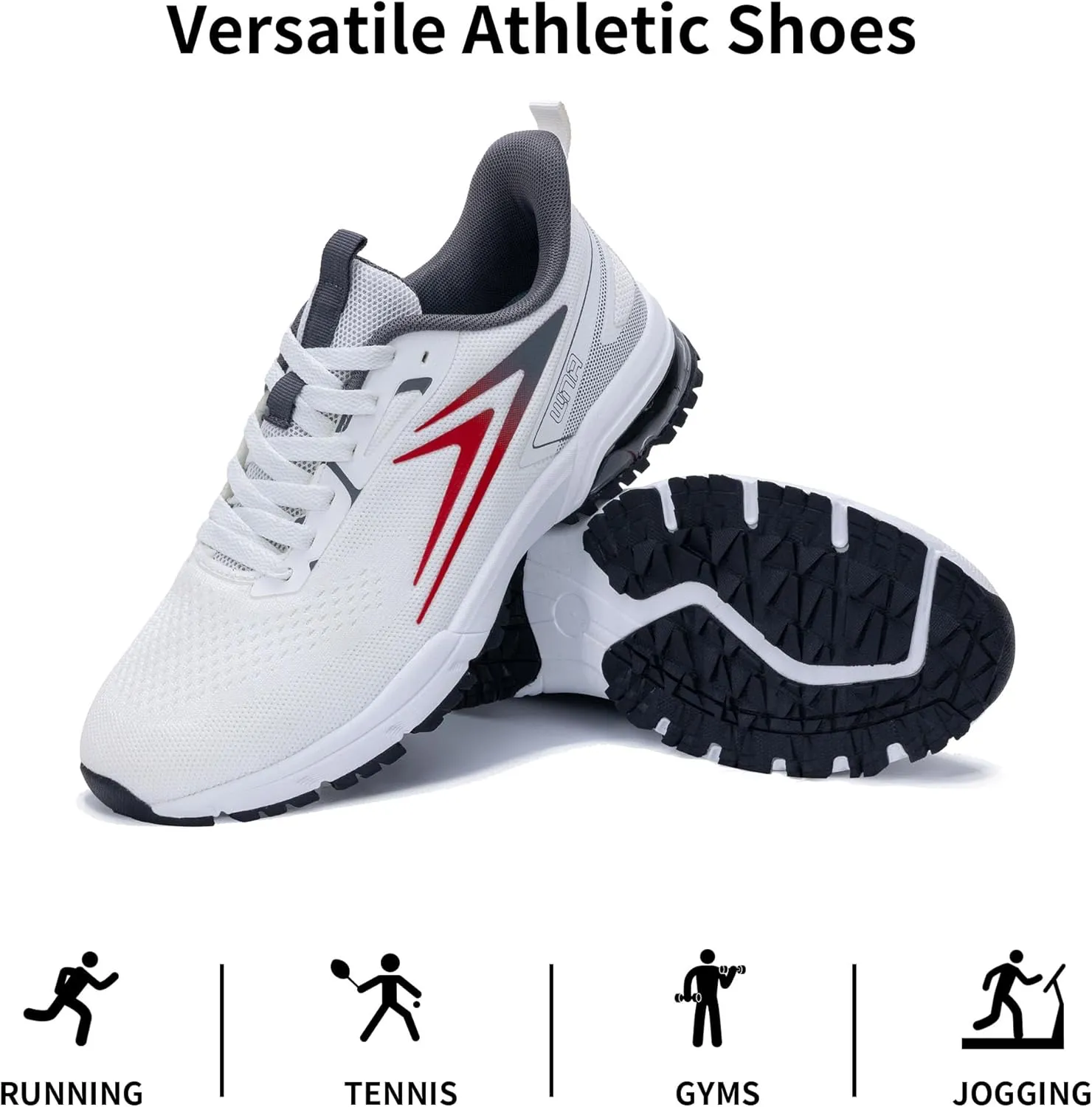 Mens Air Running Shoes Athletic Non Slip Walking Jogging Tennis Sneakers(US 7-12.5 D(M))