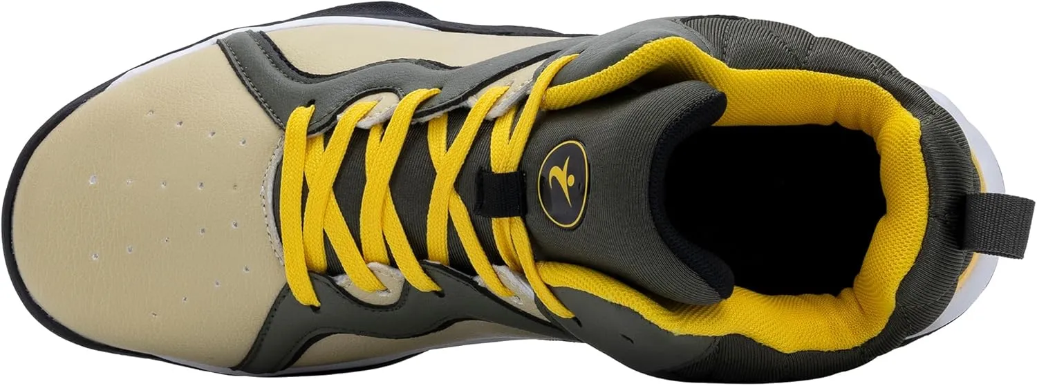 Men's Basketball Shoe High-Top Athletic Running Sneakers Outdoor Trainers Non-Slip Lightweight Cushioning Workout Sport Shoes US 7-13