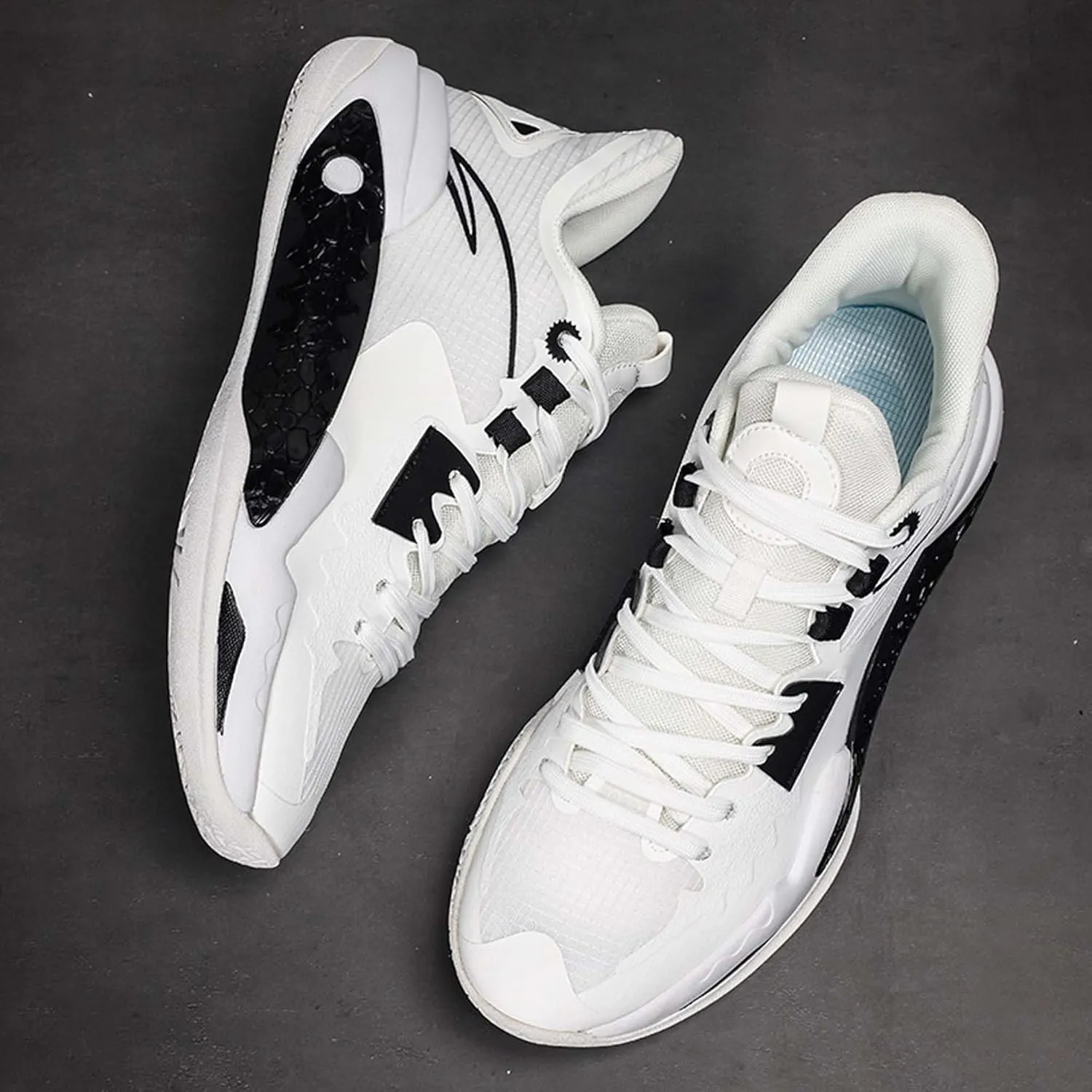 Men's Basketball Shoes Outdoor Running Shoes Breathable Anti-Slip Rebound Fitness Shoes Classic Sneakers