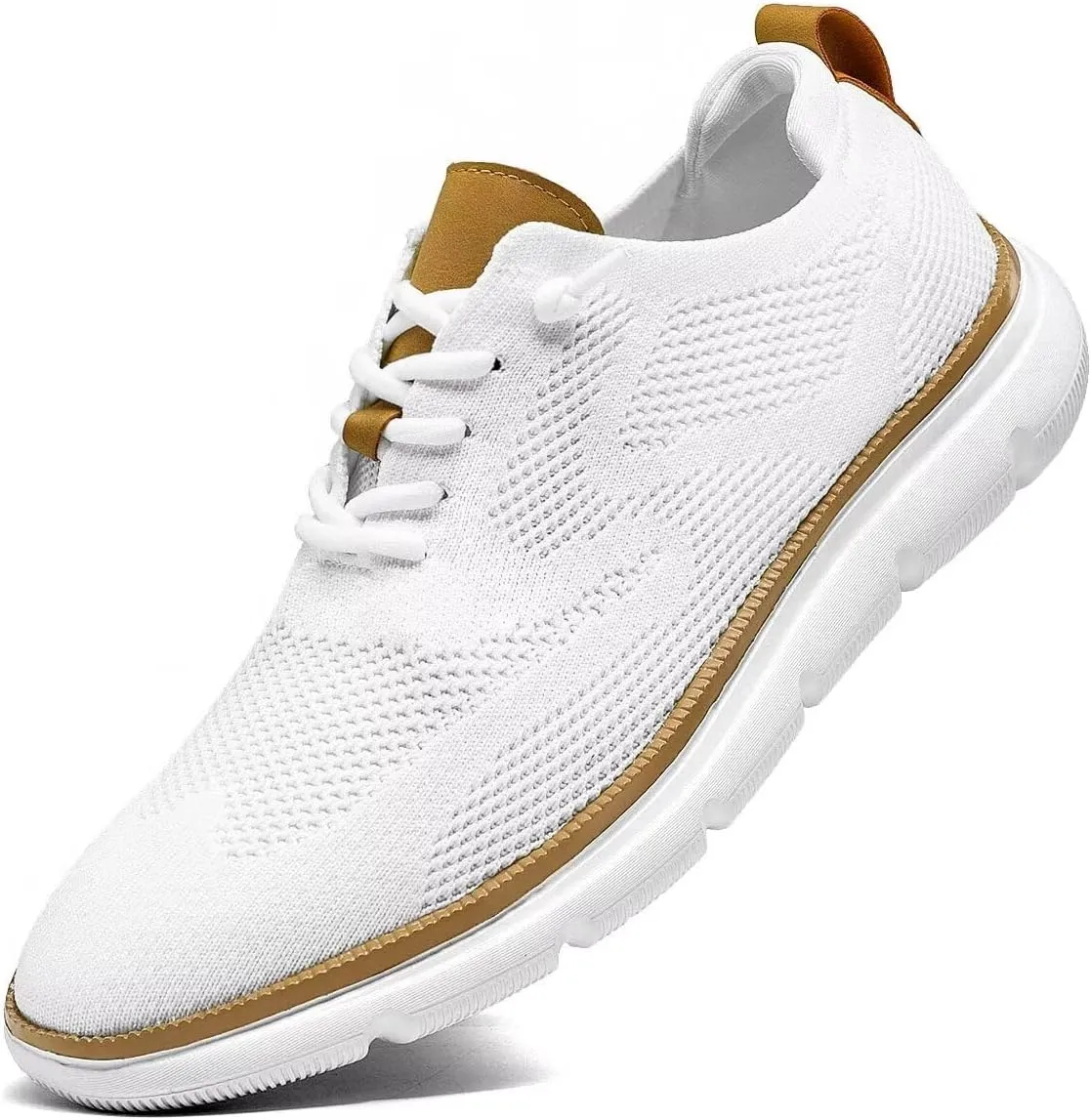Mens Casual Dress Shoes Fashion Mesh Oxfords Business Walking Work Sneakers Comfortable Lightweight Breathable Soft Sole