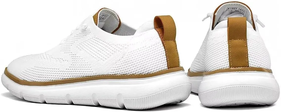 Mens Casual Dress Shoes Fashion Mesh Oxfords Business Walking Work Sneakers Comfortable Lightweight Breathable Soft Sole