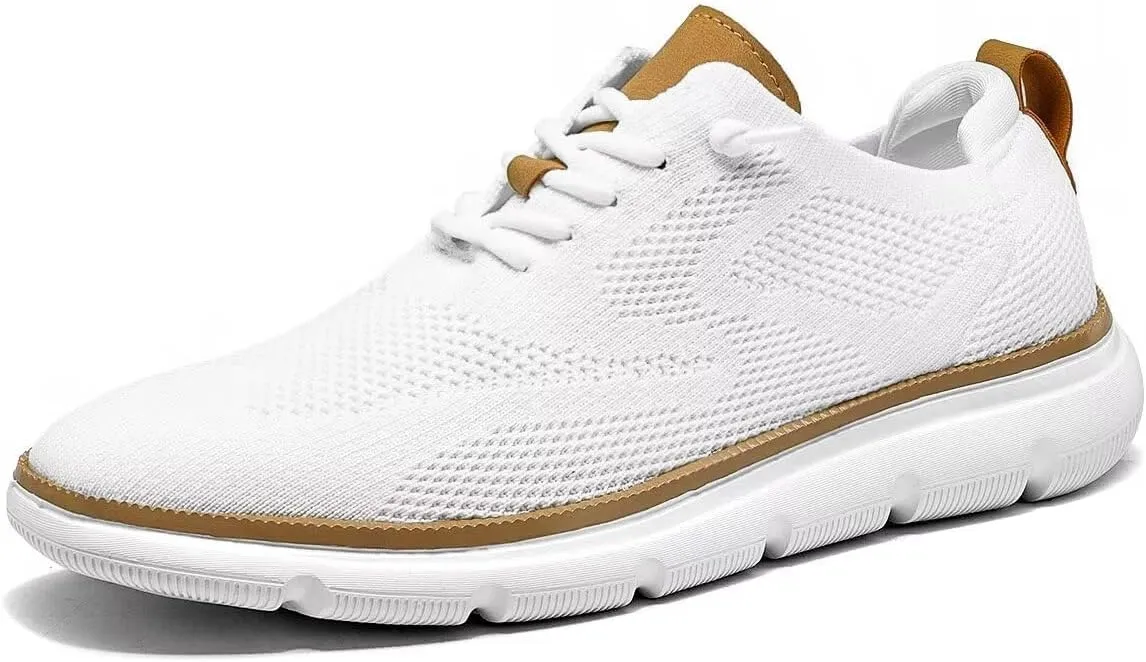 Mens Casual Dress Shoes Fashion Mesh Oxfords Business Walking Work Sneakers Comfortable Lightweight Breathable Soft Sole