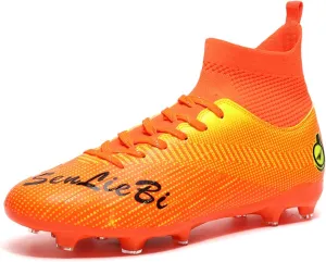 Men's Fashion High-Top Cleats Soccer Shoes Football Boots Outdoor Professional Training Athletic Turf Lacrosse Sports Sneakers