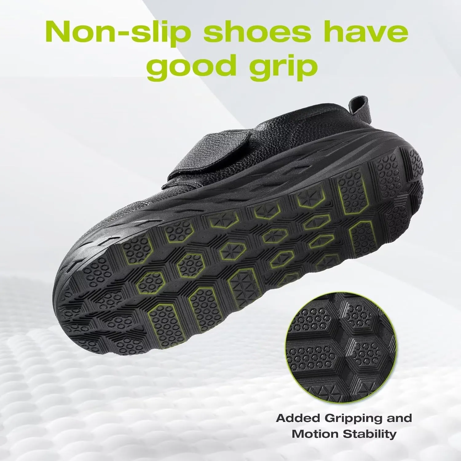 Men's Orthopedic Diabetic Extra Wide Leather Dress Shoes: Comfortable Arch Support Hammer Toes Walking Shoes for Plantar Fasciitis, Casual Orthotic Slip On Laofers for Foot and Heel Pain