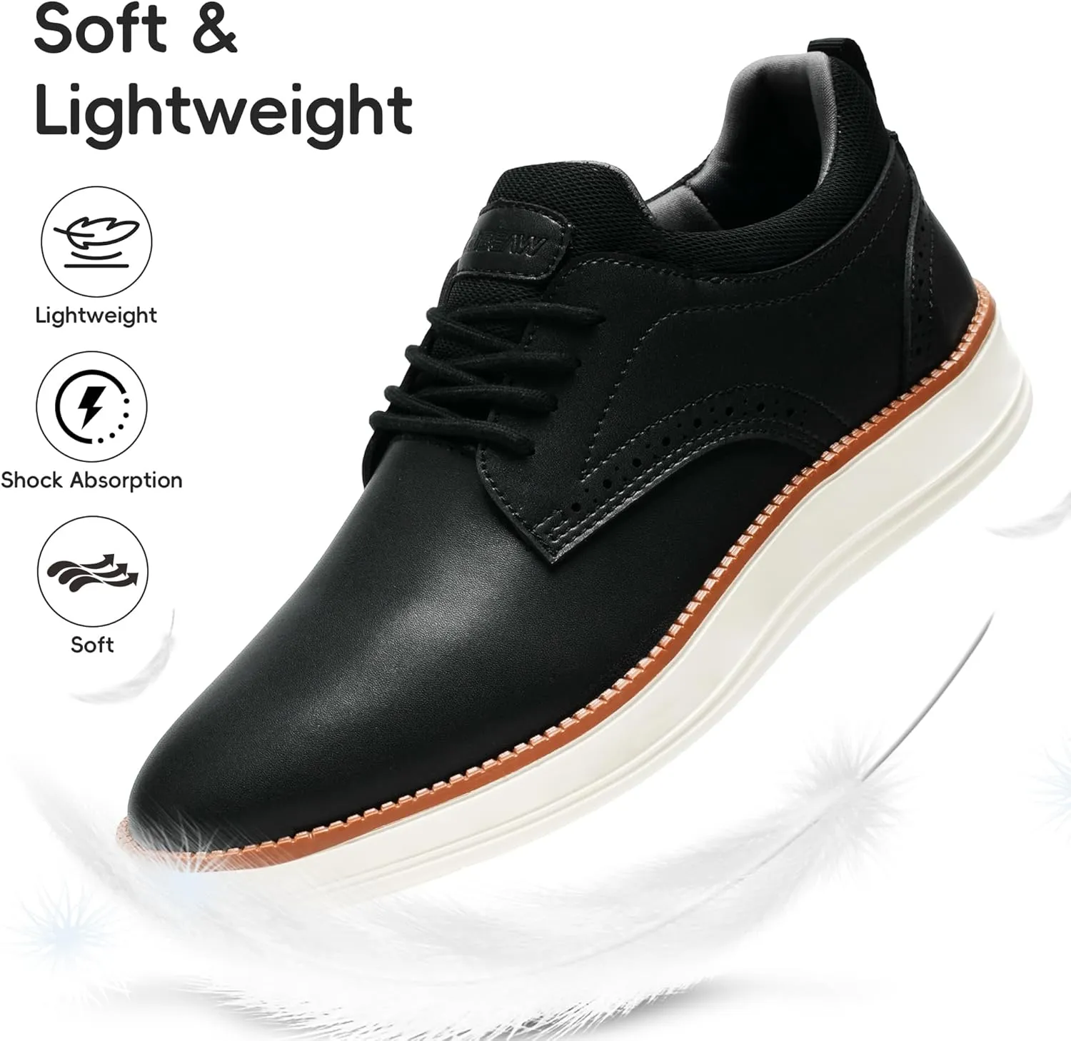 Mens Oxfords Shoes, Slip On Classic Fashion Casual Dress Business Shoes Lightweight Comfortable Walking Running Sneakers for Men