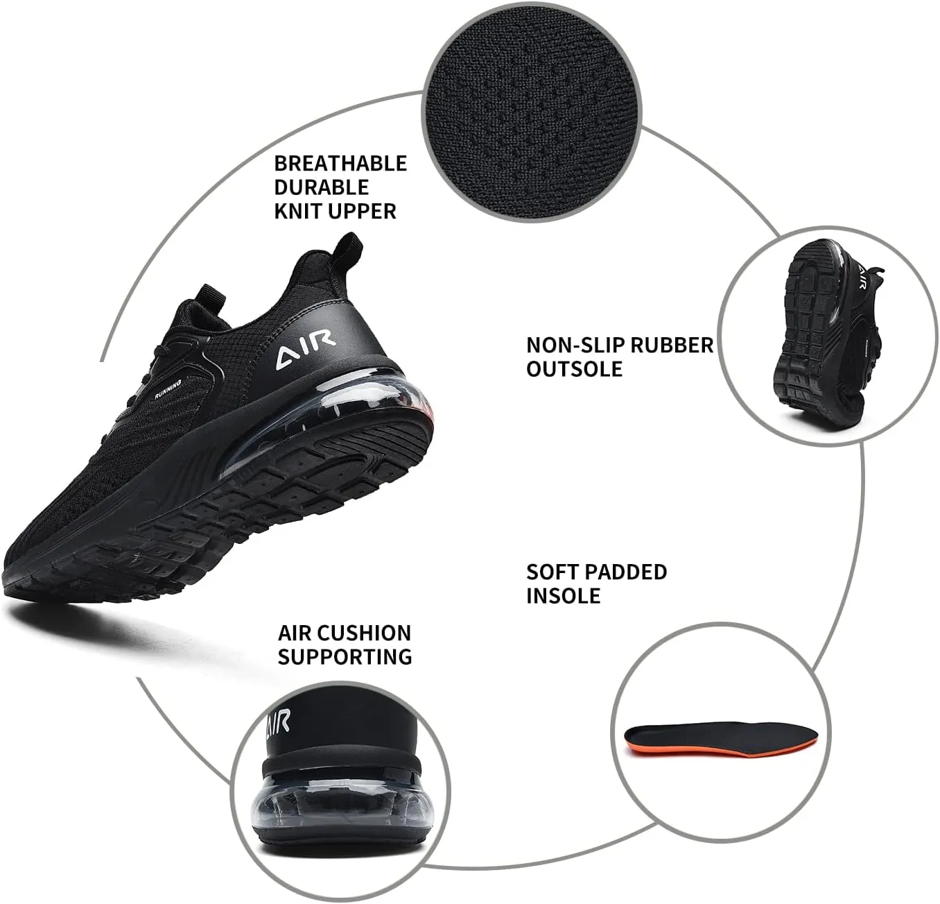 Mens Running Shoes Athletic Tennis Sneakers US 7.5-US 13…