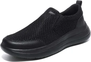 Men's Running Shoes Casual Walking Slip Tennis Sneakers Mesh Breathable Fitness Jogging Shoes Outdoor Summer Hollow Out Soft Bottom Casual Shoes
