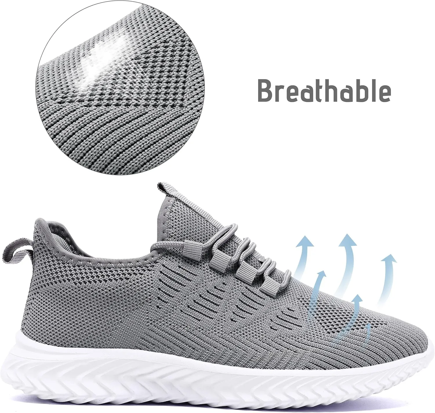 Mens Running Shoes Tennis Shoes Walking Gym Sneakers Lightweight Non Slip Mesh Casual Workout Sneakers