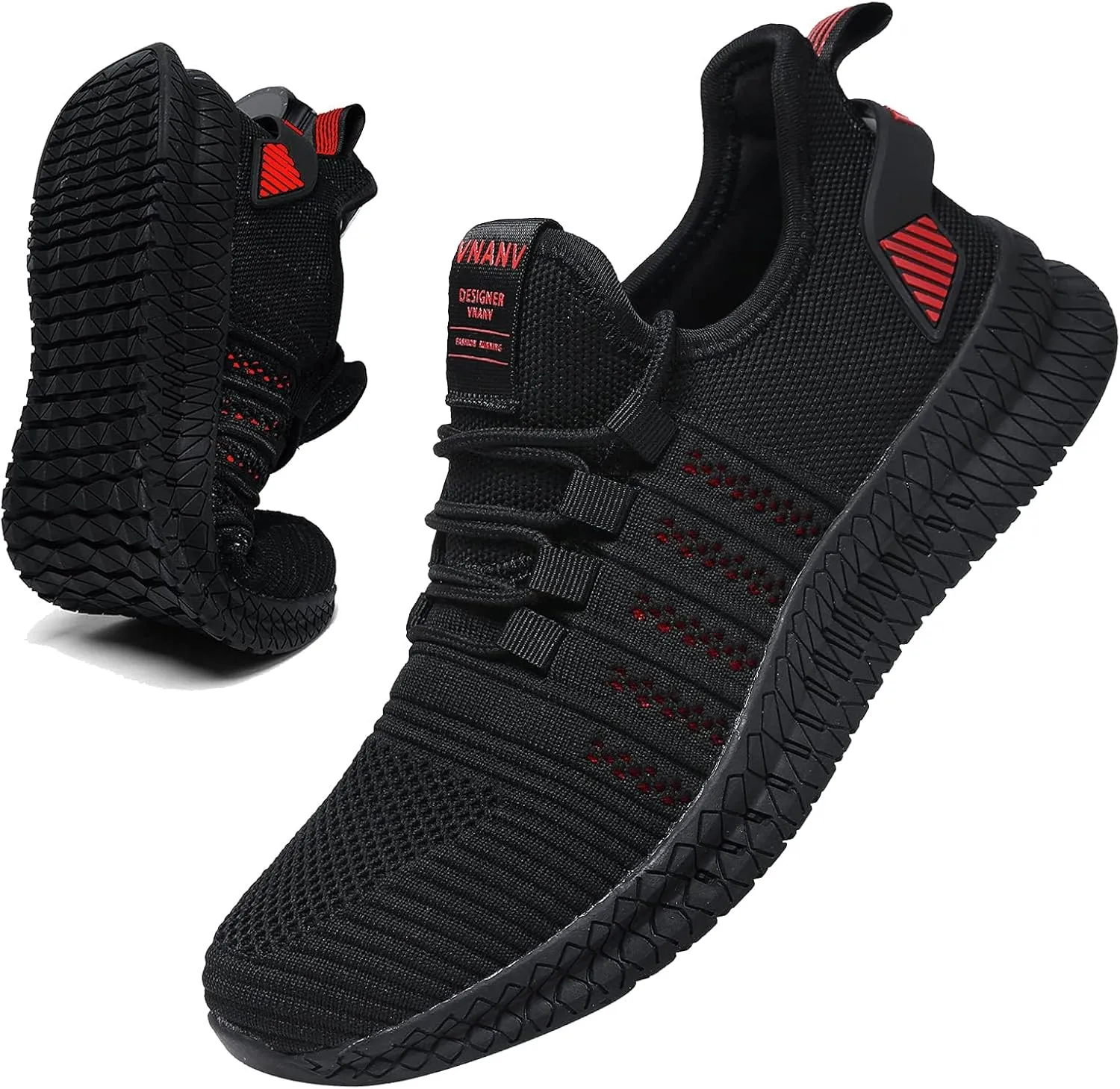 Mens Slip On Walking Shoes Lightweight Breathable Non Slip Running Comfortable Gym Tennis Athletic Fashion Sneakers Men