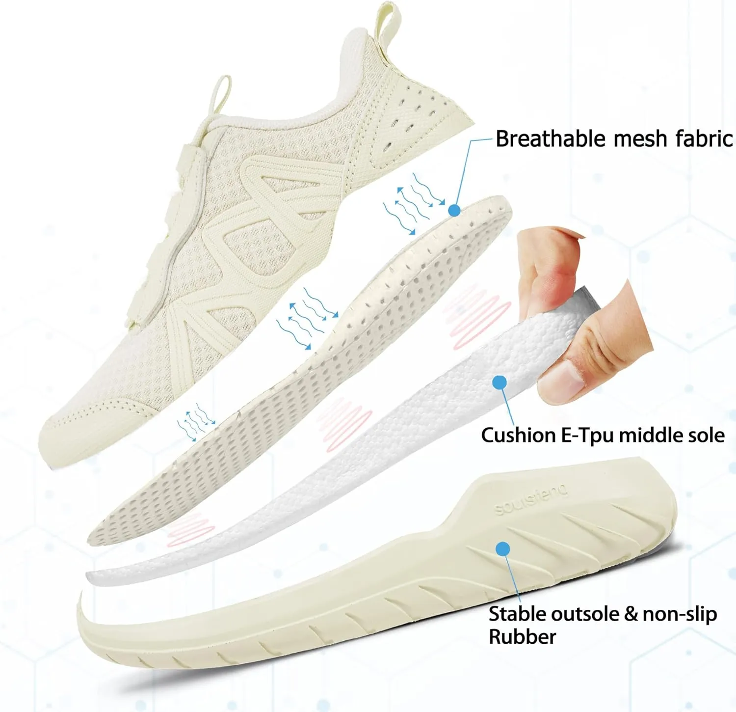 Mens Tennis Shoes Lightweight Breathable Gym Workout Running Walking Sneakers