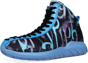 Men's Women's High Top Sneakers Unique Lace Up Lightweight Non Slip Outdoor Basketball Shoes