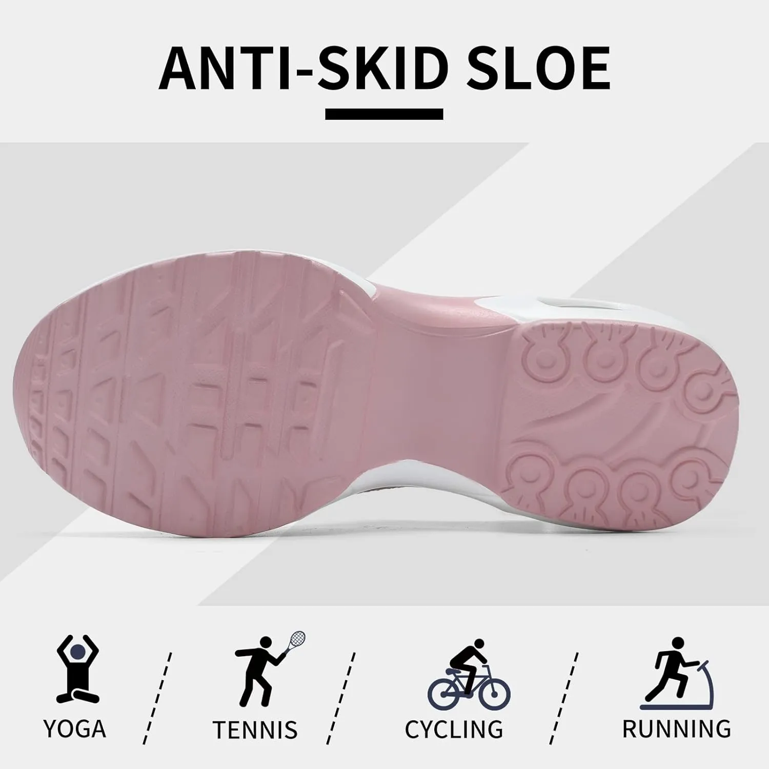Mesh Sneakers for Women - Non Slip, Slip On, Sock Sneakers - Light Weight, Air Cushion Running, Work Shoes