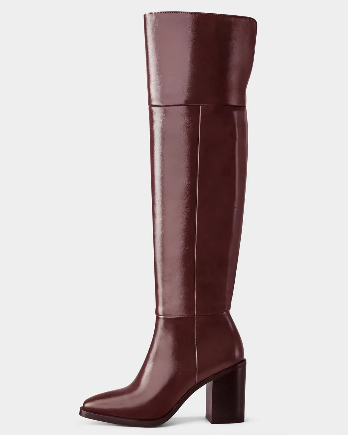 MUCCCUTE Thigh High Boots for Women Over The Knee Boots with Chunky Heels Pull On Wide Calf Boots for Women, Stylish and Comfy